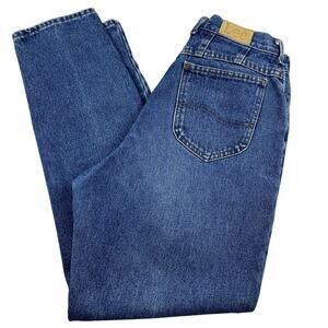 Vintage 90s Lee Jeans, Straight High Rise Mom Jeans, Size 14 Med, Made in USA